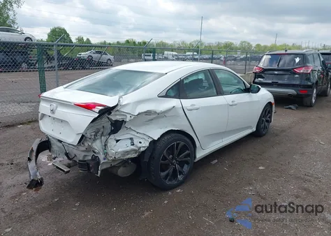 2019 Honda Civic Sport z USA, uszkodzony, nr VIN 2HGFC2F88KH529643